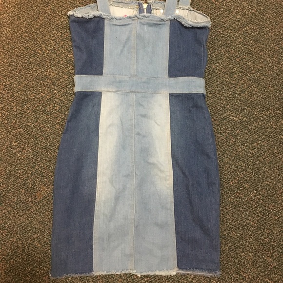 NWT zip up denim dress - Picture 2 of 5